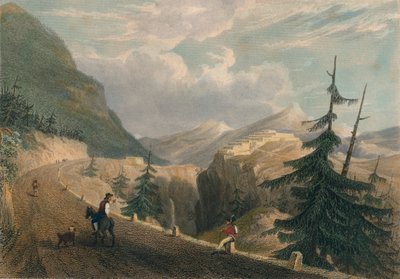 Fort Lesseillon, nær Bramante, 1827. av Thomas Barber