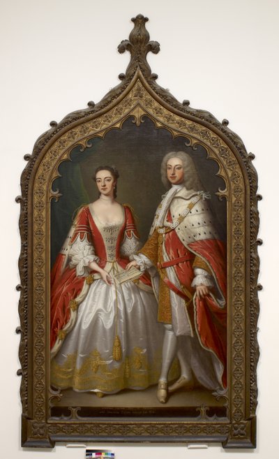 Thomas Fermor, 1. jarl av Pomfret og Henrietta Louisa, grevinne av Pomfret, ca. 1750 av Thomas Bardwell