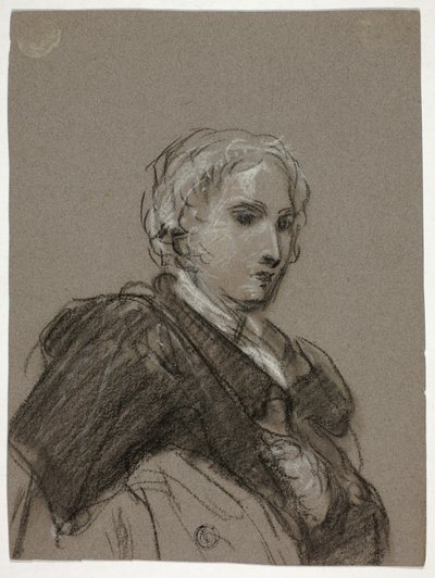 Byste av en kvinne (recto); Drapert figur, tre-kvarts lengde (verso) av Thomas Barker