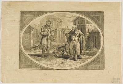 Fabel: En mann bitt av en hund av Thomas Bewick