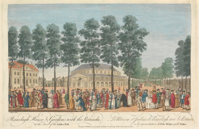 Ranelagh House & Gardens med rotunden på tidspunktet for jubileumsballet av Thomas Bowles