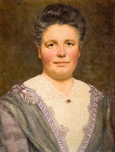 Portrett av Geraldine Cadbury Nee Southall, 1912. av Thomas Bowman Garvie