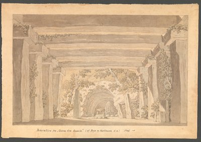 Scene fra "Gorm den gamle" av Boye og Hartmann av Thomas Bruun