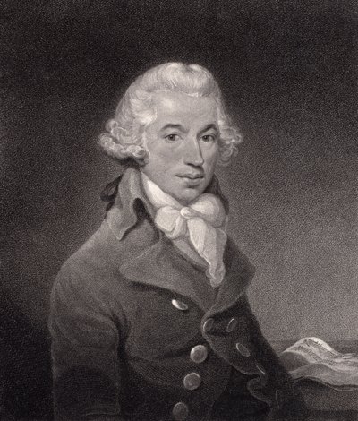 Portrett av Ignace Pleyel (1757-1831) gravert av William Nutter av Thomas Bush Hardy