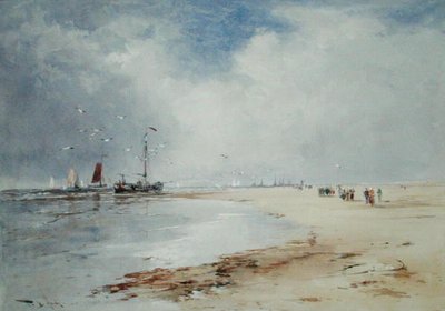 Return of the Fishing Fleet (watercolor on paper) av Thomas Bush Hardy