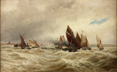 Slepebåter ut av Calais av Thomas Bush Hardy