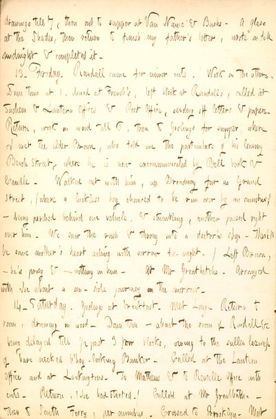 Thomas Butler Gunn Diaries- bind 5, side 16, 12.-14. August 1852 av Thomas Butler Gunn