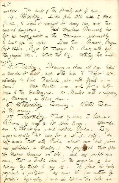 Thomas Butler Gunn Diaries- bind 8, side 27, 13.-17. Juli 1856 av Thomas Butler Gunn