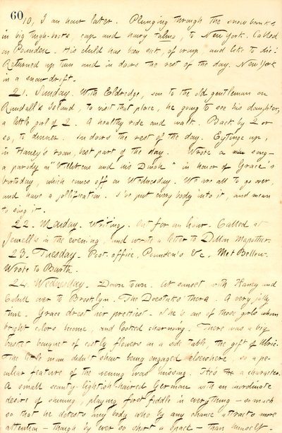 Thomas Butler Gunn Diaries- bind 9, side 71, 20.-24. Februar 1858 av Thomas Butler Gunn