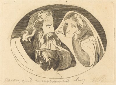 Lear og Cordelia av Thomas Butts, Jr. after William Blake