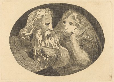 Lear og Cordelia av Thomas Butts, Jr. after William Blake
