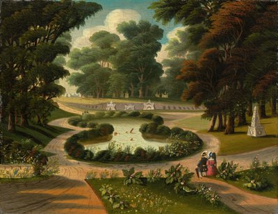 Mount Auburn Cemetery, midten av 1800-tallet. av Thomas Chambers