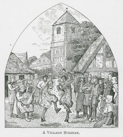 En landsbyferie (lito) av Thomas Charles Barfield