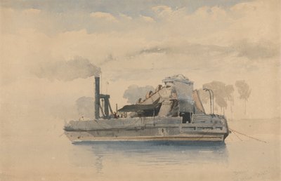 Dredger på Twickenham, 22. september 1874 av Thomas Charles Leeson Rowbotham
