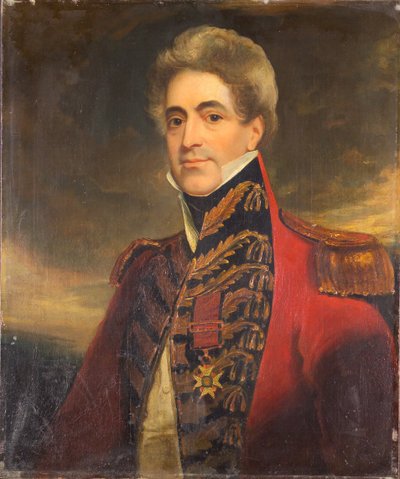 Generalmajor William Casement, militærsekretær for Indias regjering og medlem av det øverste råd, 1840 ca. av Thomas Clement Thompson
