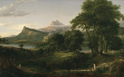The Course of Empire: The Arcadian or Pastoral State, ca. 1836 (olje på lerret) av Thomas Cole
