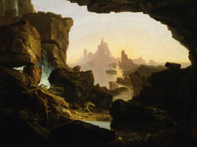 Senkingen av vannflommen, 1829. av Thomas Cole