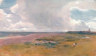 Southwold fra stranden, c1860-1890, 1906. av Thomas Collier