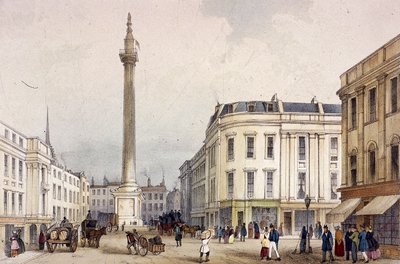 Monument, London, c1855 av Thomas Colman Dibdin