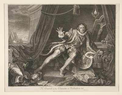 Mr. Garrick i karakteren til Richard III av Thomas Cook