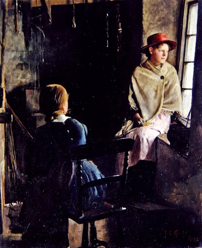 A Cottage Interior, Newlyn (1884 (olje på lerret) av Thomas Cooper Gotch