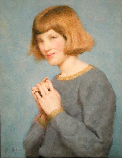 Phyllis Gotch (akvarell på papir) av Thomas Cooper Gotch