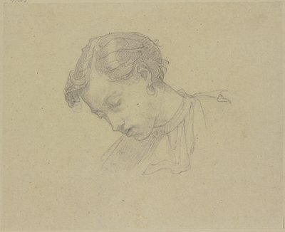 Hodet til en ung mann av Thomas Couture