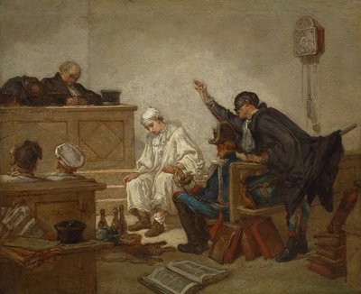 Pierrot i straffedomstolen av Thomas Couture