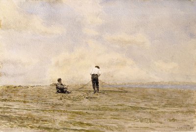 Mending the Net, 1882 av Thomas Cowperthwait Eakins