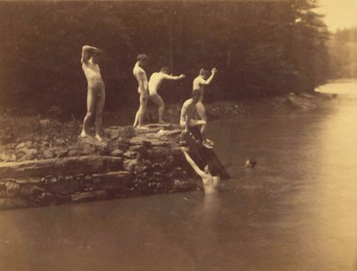 Studie for svømmehullet av Thomas Cowperthwait Eakins
