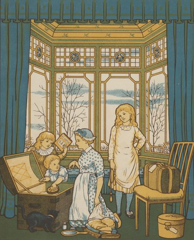 London: pakking (farge litho) av Thomas Crane