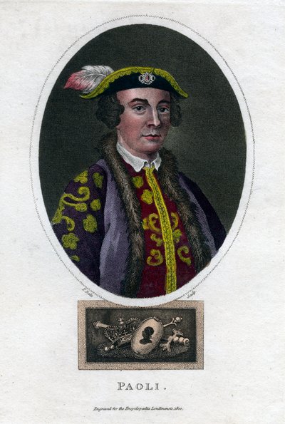 Pascal Paoli, korsikansk general og patriot fra 1700-tallet, 1820. av Thomas Dale