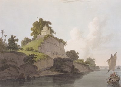 Hindoo Temple nær Currah, ved elven Ganges, fra 