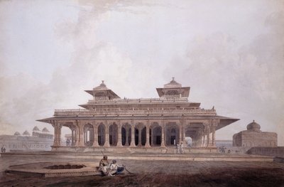 En del av palasset i Fort of Allahabad, av Thomas Daniell