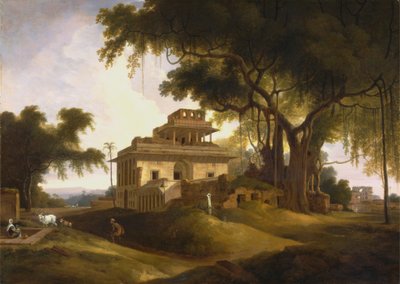 Ruinene av Naurattan, Sasaram, Bihar av Thomas Daniell