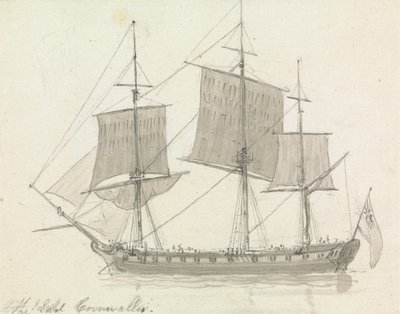 Skip, 'The Earl Cornwallis' av Thomas Daniell