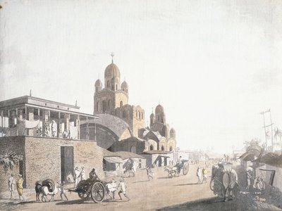 Gatescene, fra "Views in Calcutta" av Thomas Daniell, 1786-1788 av Thomas Daniell