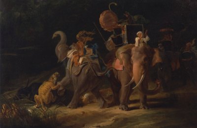 Tigerjakt i Øst-India [1798, Royal Academy of Arts, London, utstillingskatalog] av Thomas Daniell