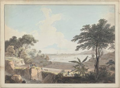 Utsikt over Canton River, nær Whampoa, Kina av Thomas Daniell