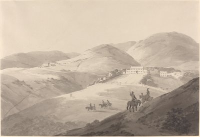 Utsikt over Sysselmannens hus i St. Helena av Thomas Daniell