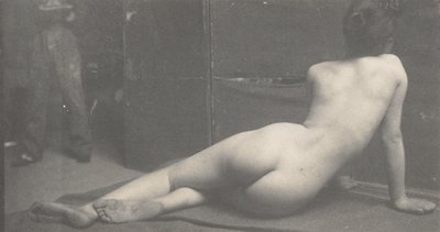 [Kvinnelig naken fra ryggen], ca. 1889., ca. 1889. av Thomas Eakins