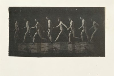 Marey Wheel-fotografier av uidentifisert modell, 1884. av Thomas Eakins