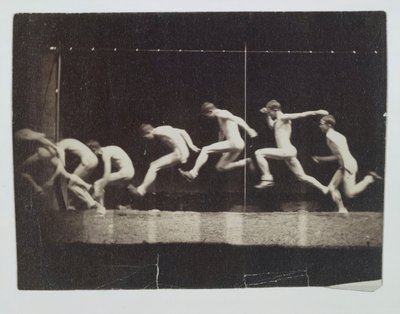 Marey Wheel-fotografier av uidentifisert modell, 1884. av Thomas Eakins