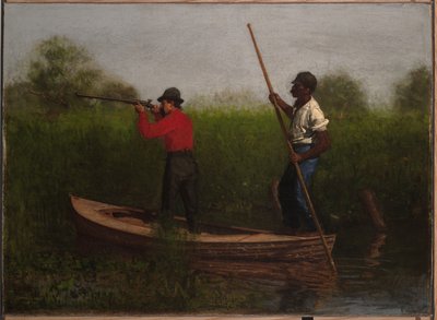 Jakt på rikser på Delaware-elven av Thomas Eakins