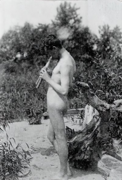 Standing Piper Study for Arcadia, ca. 1883. av Thomas Eakins
