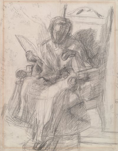 Studie for jente med katt- - Katherine av Thomas Eakins
