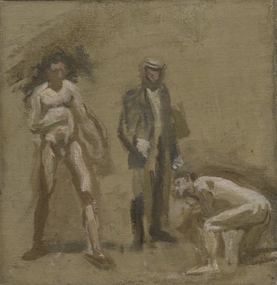 Tar greven, studie, 1898 av Thomas Eakins