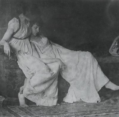 Uidentifiserte modeller i greske kostymer, ca. 1883. av Thomas Eakins