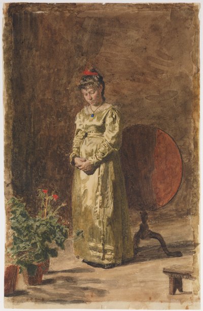 Ung jente i meditasjon av Thomas Eakins