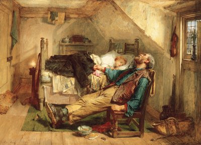 Utslitt, 1868 av Thomas Faed